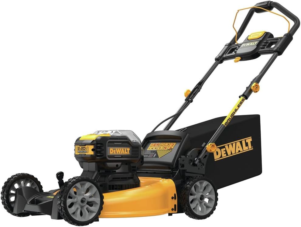 DEWALT 20V MAX* Lawn Mower, Cordless, 21.5in. Brushless with Battery & Charger (DCMWP233U2)