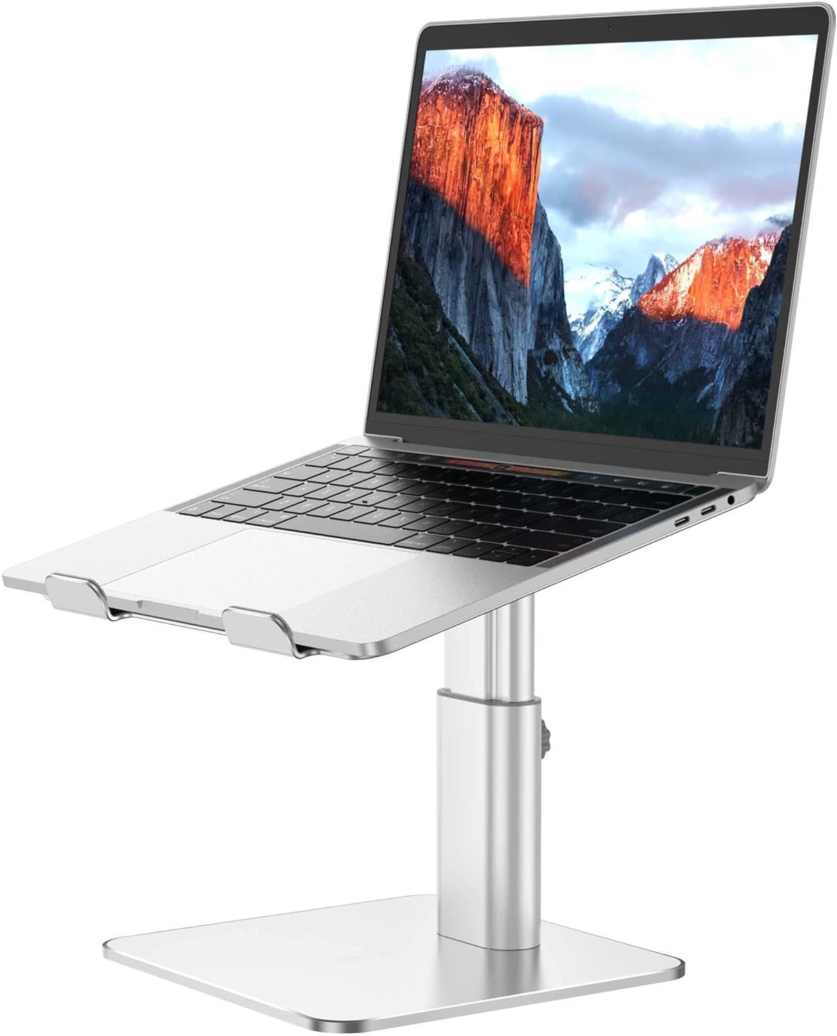 BESIGN LSX6N Laptop Stand, Ergonomic Adjustable Notebook Riser Holder, Computer Stand Compatible with Air, Pro, Dell, HP, Lenovo More 10-15.6 Laptops, Silver