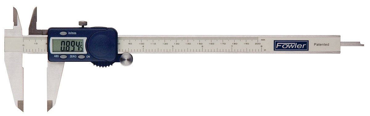 Fowler 54-101-200-1, Xtra-Value Cal Digital Caliper With 0-8/200MM Measuring Range