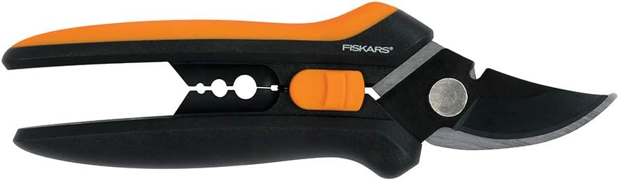 Fiskars 399261-1001 399261 Floral Pruner, Black/Orange