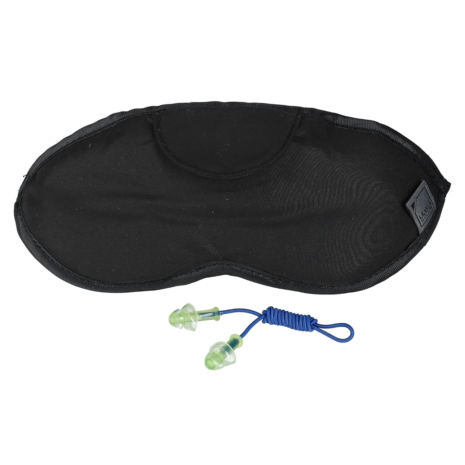 Lewis N. Clark Comfort Eye Mask with Ear Plugs (Black)