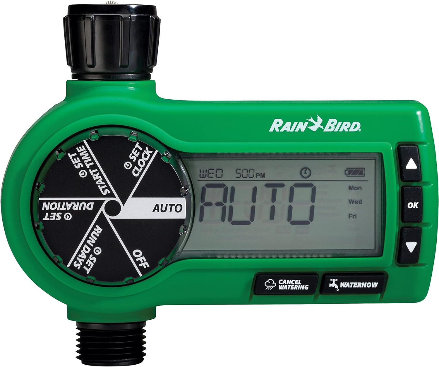 Rain Bird 1ZEHTMR Professional Grade Electronic Digital Hose End Timer/Controller, One Zone/Station, Battery Operated