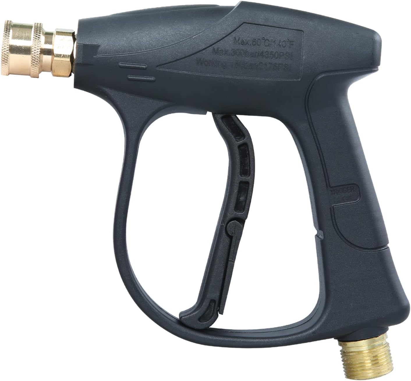 Sooprinse High Pressure Washer Gun 3000 PSI Max, Power Washer Short Gun with 1/4 Inch Quick Connector, M22-14