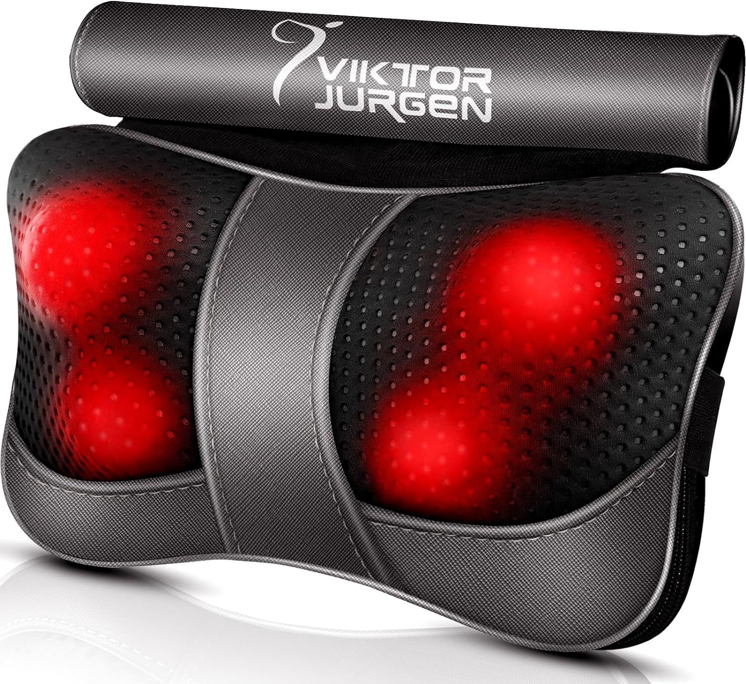 VIKTOR JURGEN Back Massager Kneading for Neck, Shoulder and Foot, Shiatsu Massage Pillow with Heat, Relaxation Gifts for Women/Men/Dad/Mom/Christmas/Mothers Day/Fathers Day/Valentine' Day