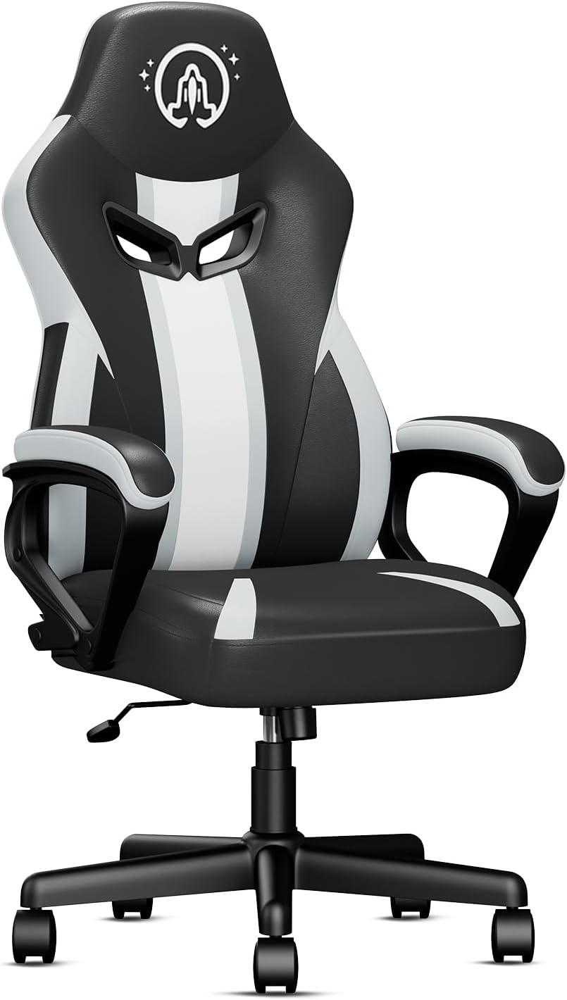 Gaming Chair, Gamer Chair for Adults Ergonomic Computer Chair for Teens, Racing Style PC Office Chair with Lumbar Support, 300lbs(Black)