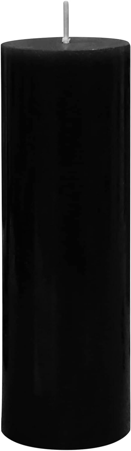 Pillar Candle, 2 by 6-Inch, Black