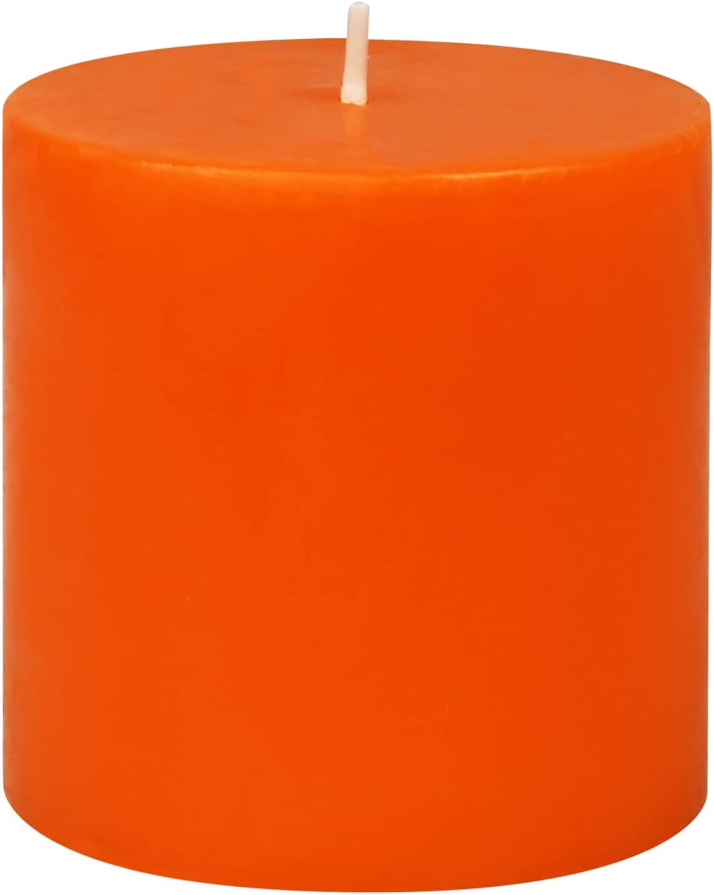 Pillar Candle, 3 by 3-Inch, Orange