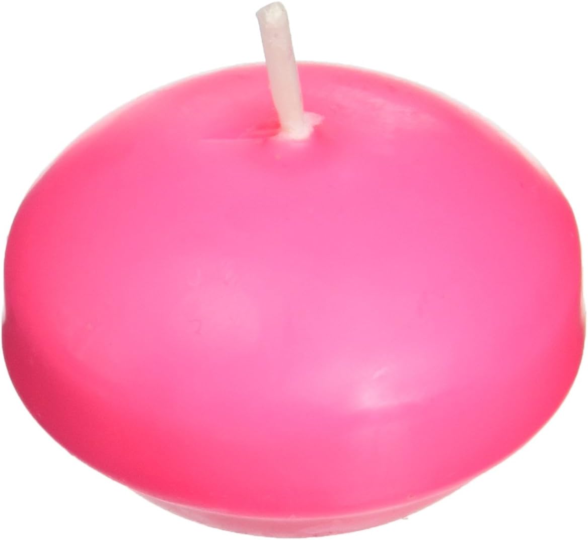 24-Piece Floating Candles, 1.75-Inch, Hot Pink