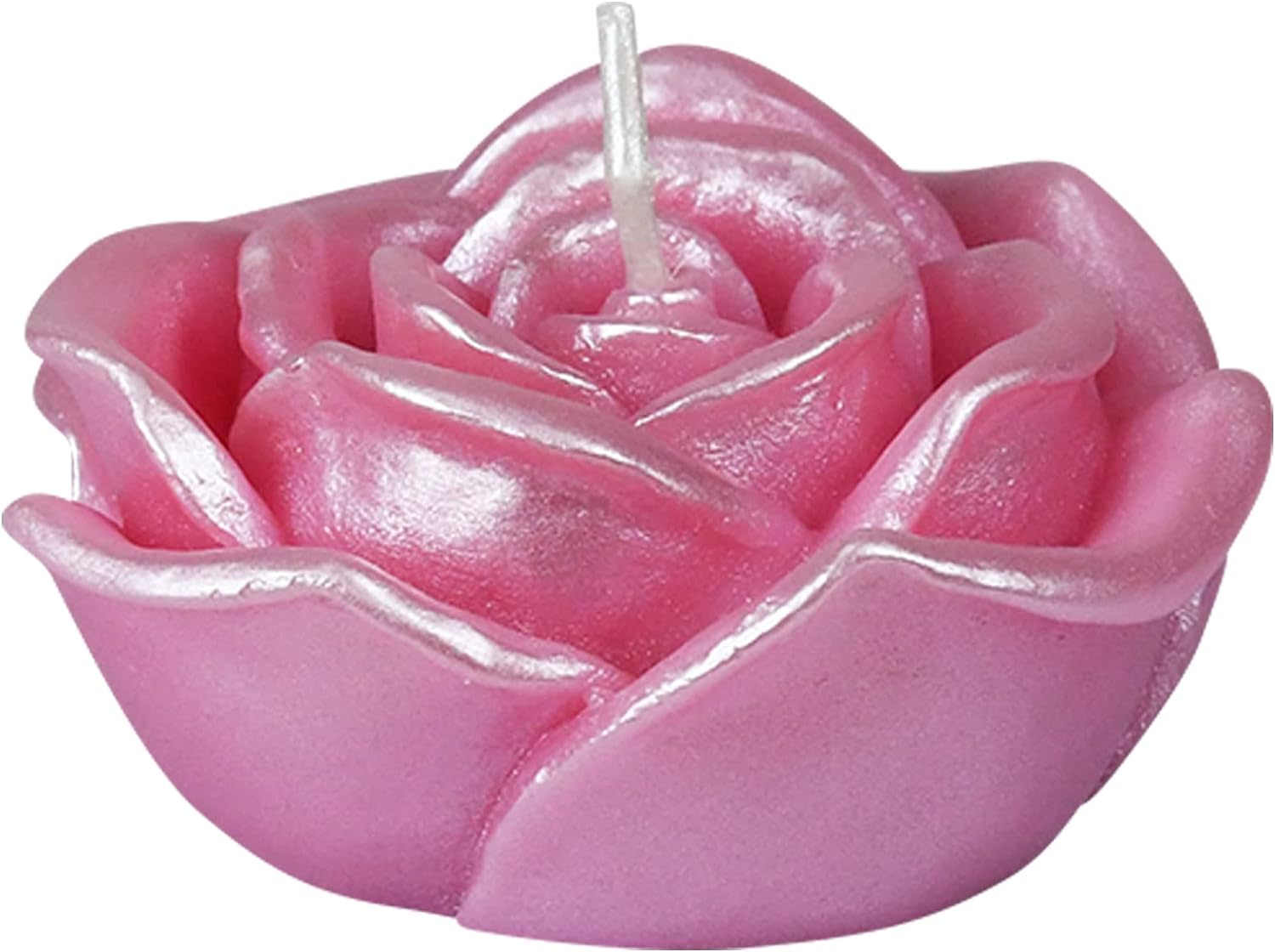 12-Piece Folding Candles, 3-Inch, Pink Rose