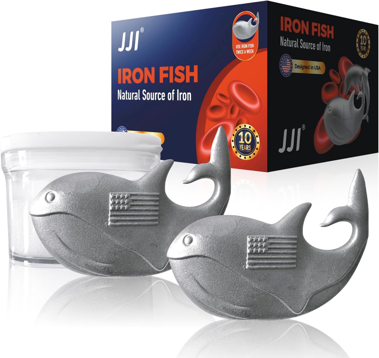 Iron Fish - Iron Fish for Iron Deficiency A Natural Source of Iron Add Iron to Food and Water Reduce Risk of Iron Supplement for Pregnant Women Vegans Gift for Women