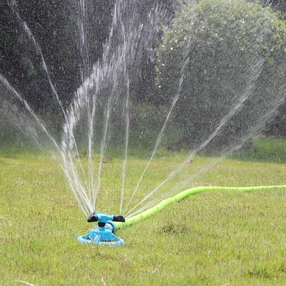 Lawn Sprinkler Automatic Garden Water Sprinklers Lawn Irrigation System Large Area Coverage Rotation 360 Degree