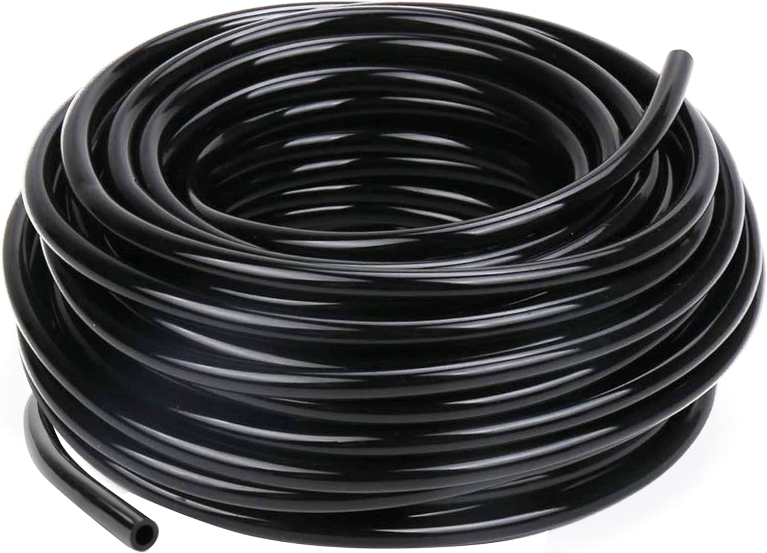 Hourleey 50 Feet Blank Distribution Tubing Irrigation Drip Hose, 1/4 Inch Drip Line