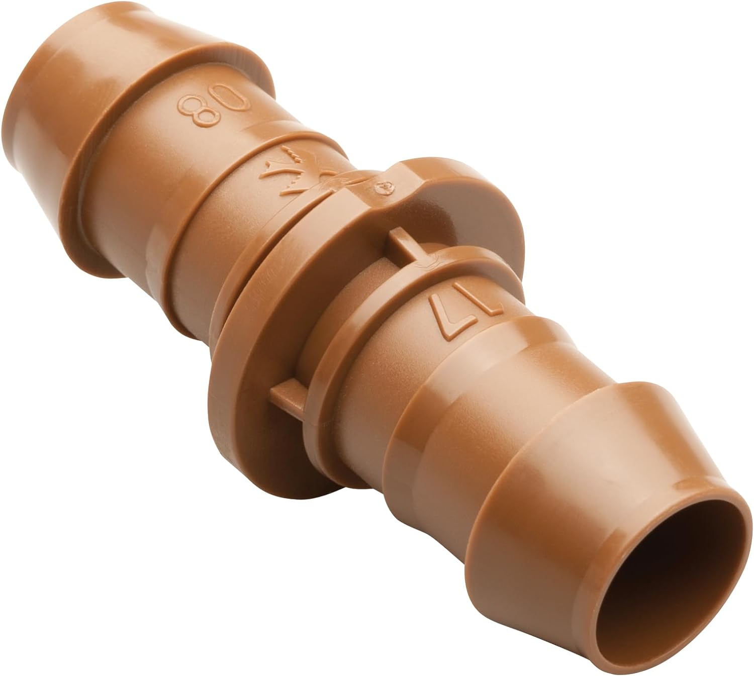 Rain Bird BC50/4PS2 Drip Irrigation Universal Barbed Coupling Fitting, 5/8, 1/2, .700 Drip Tubing, (Pack of 4)