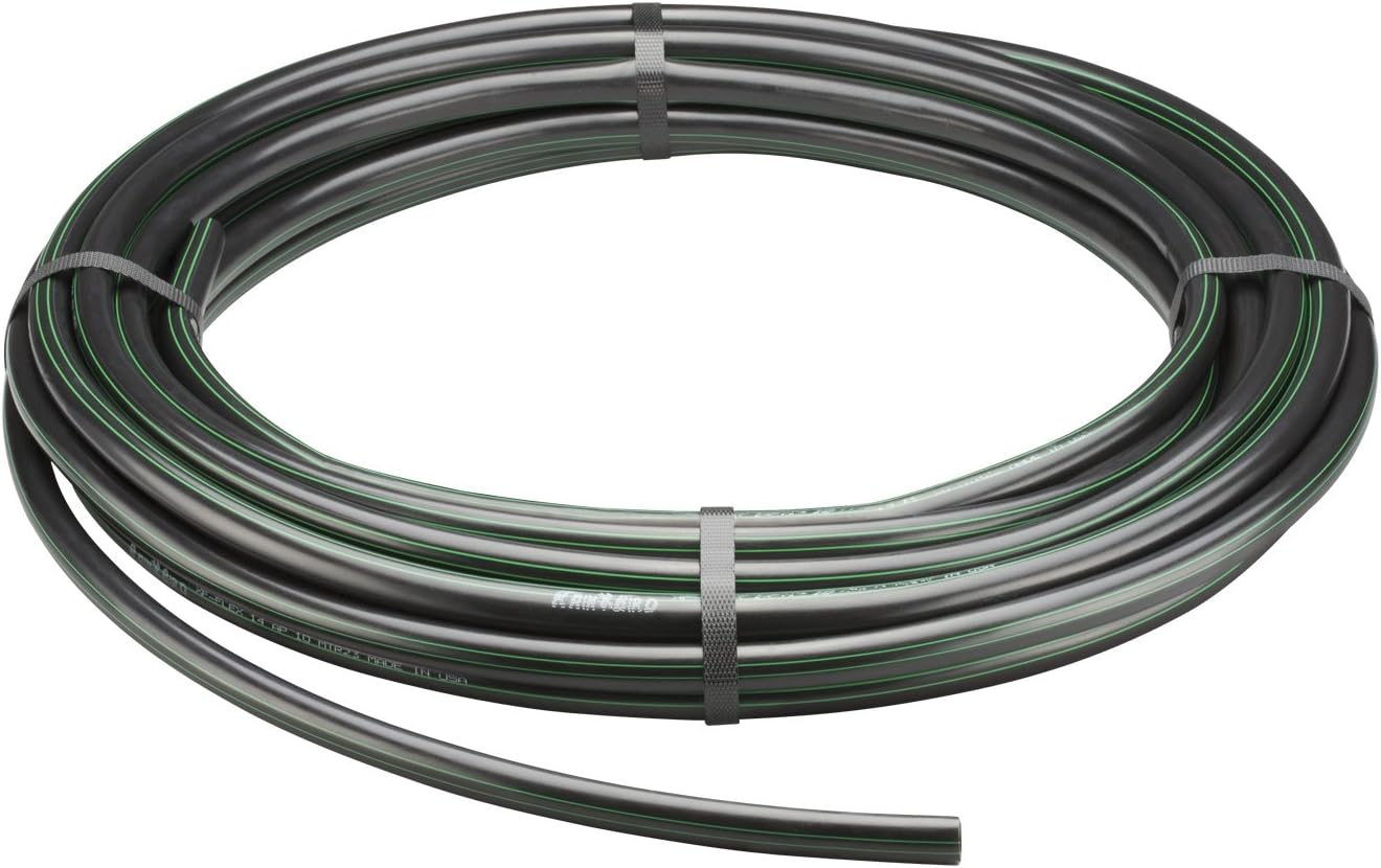 Rain Bird T63-050 Drip Irrigation 1/2 (0.634 OD) Blank Distribution Tubing, 50' Roll, Black