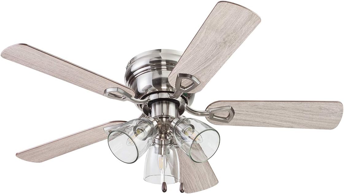 Portage Bay 51437 Renton Ceiling Fan, 42 Inch, Brushed Nickel