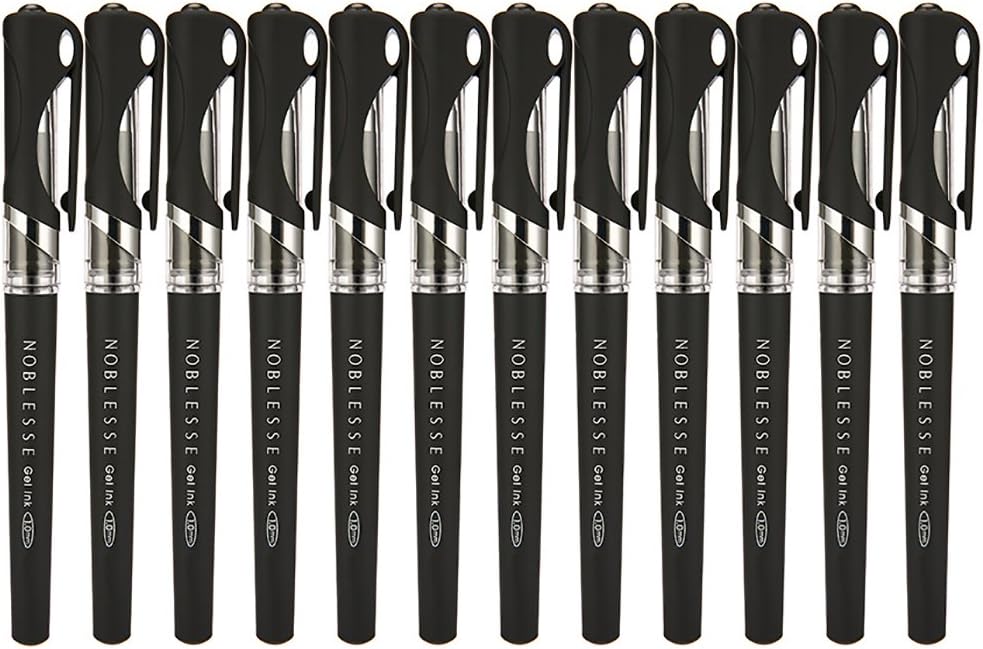 MyLifeUNIT Black Ink Gel Pens, 1.0 mm Bold Point Pens, 12 Pack