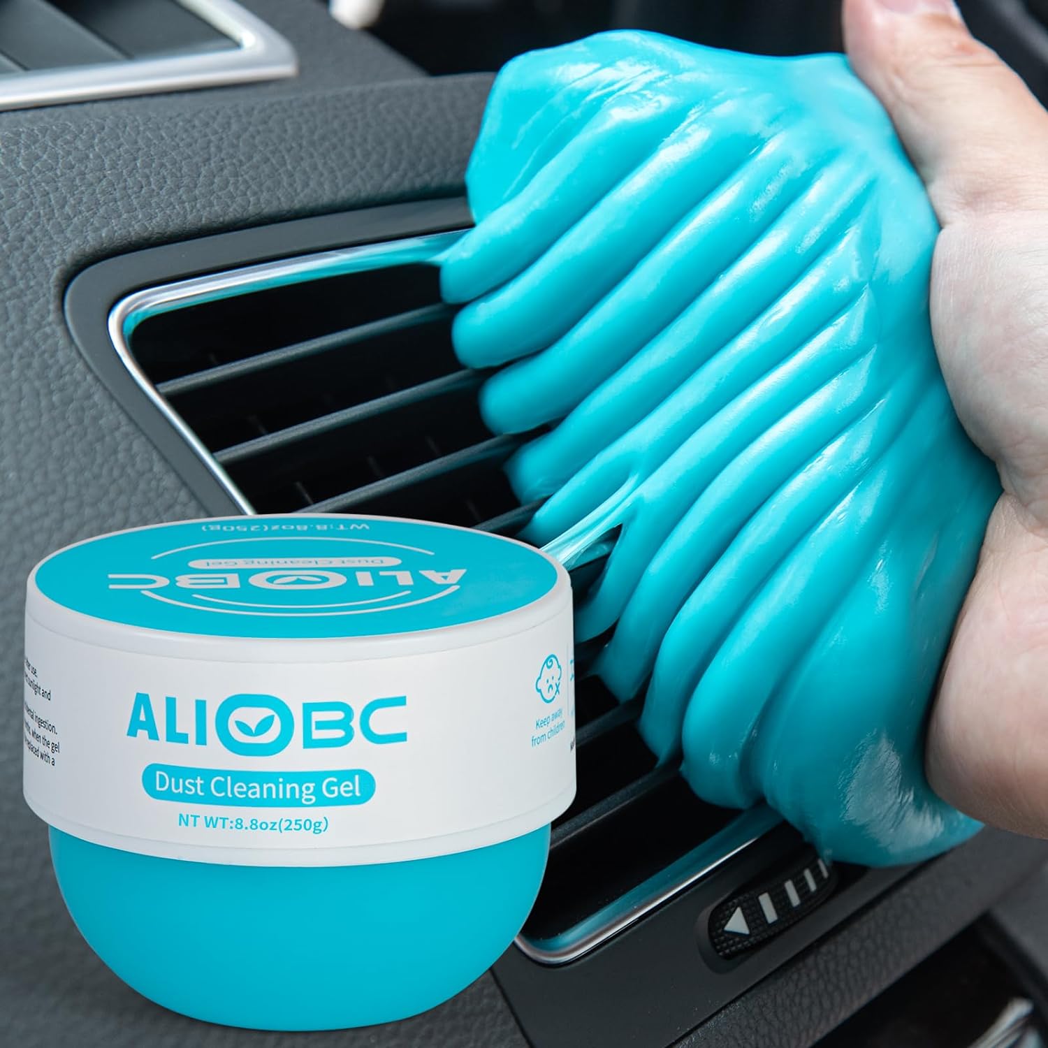 Dust Cleaning Gel Car Cleaning Gel Keyboard Cleaner Cleaning Putty for Car Interior Car Slime Cleaner Dust Cleaning Gel Car Putty for Cleaning Car Gel Cleaner Car Jelly Cleaner Blue 8.8oz