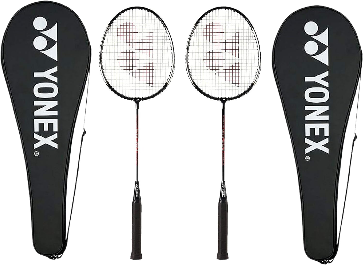 Yonex GR 303 Combo Badminton Racquet with Full Cover, Set of 2