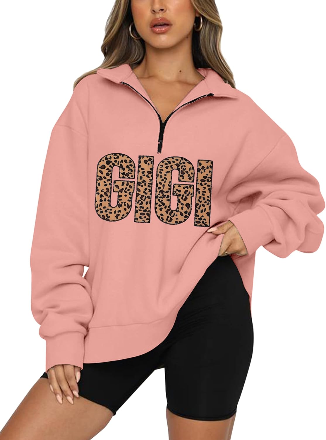 ALLTB GIGI Sweatshirt Women Gigi Heart Graphic Gigi Gifts for Grandma Casual Long Sleeve Nana Mothers Day Tops