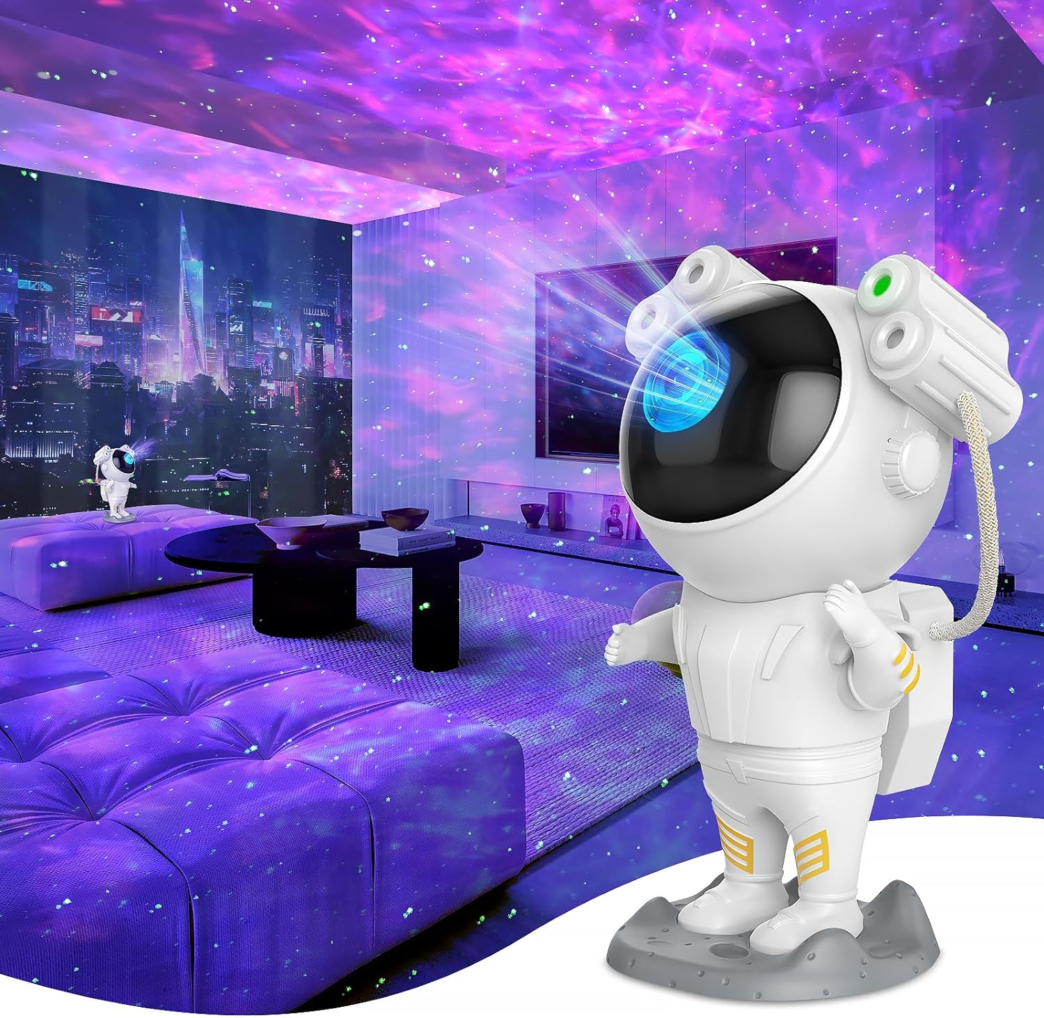 Astronaut Light Projector with Nebula, Astronaut Galaxy Star Projector Starry Night Light, Timer & Remote Control, Bedroom Ceiling Projector, Best Gifts for Children & Adults