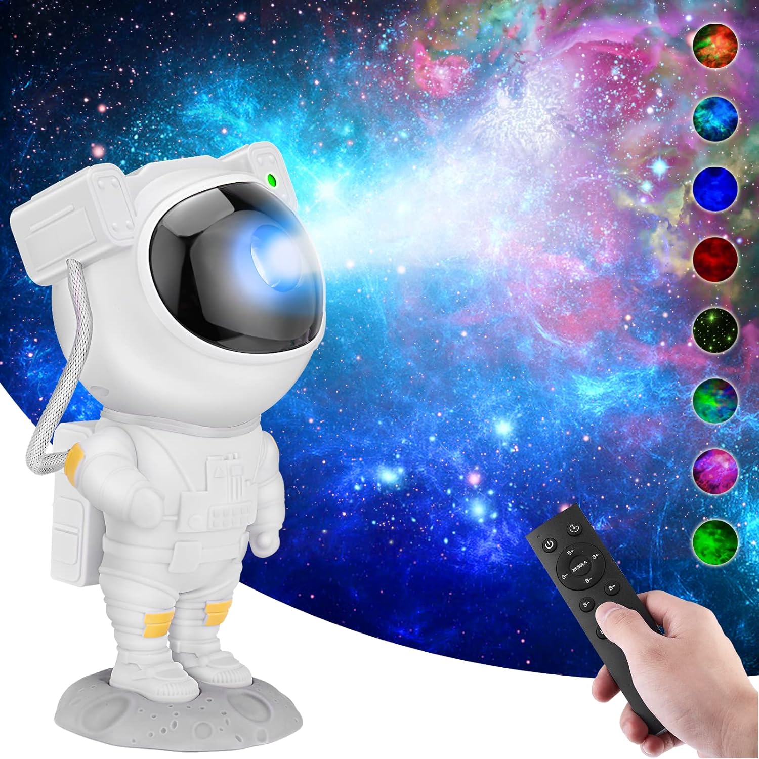 Star Projector Night Lights For Kids ,Tiktok Astronaut Nebula Galaxy Lights for Bedroom,Gaming Room Dcor Aesthetic ,Remote Control Timing and 360Rotation Magnetic Head