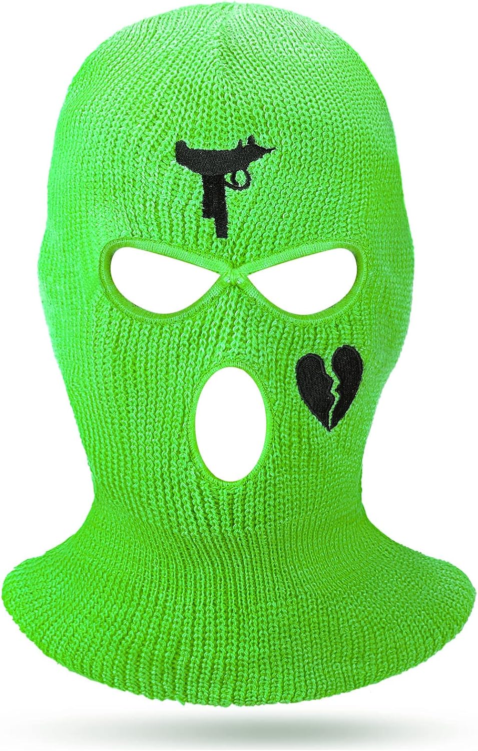 3 Hole Ski Mask Knitted Full Mask Windproof Balaclava Mask Winter Full Face Cover Cycling Mask Neck Warmer for Men Women