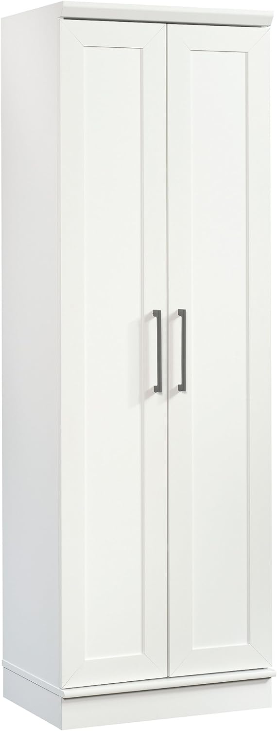 Sauder HomePlus Storage Pantry cabinets, L: 23.31 x W: 17.01 x H: 70.91, Soft White finish