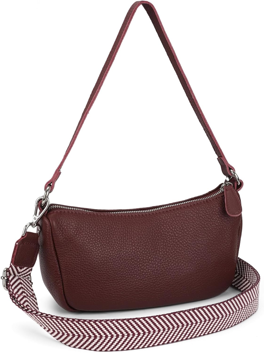 befen Genuine Italian Leather Clutch Handbags Small Hobo Crossbody Bags for Women Trendy