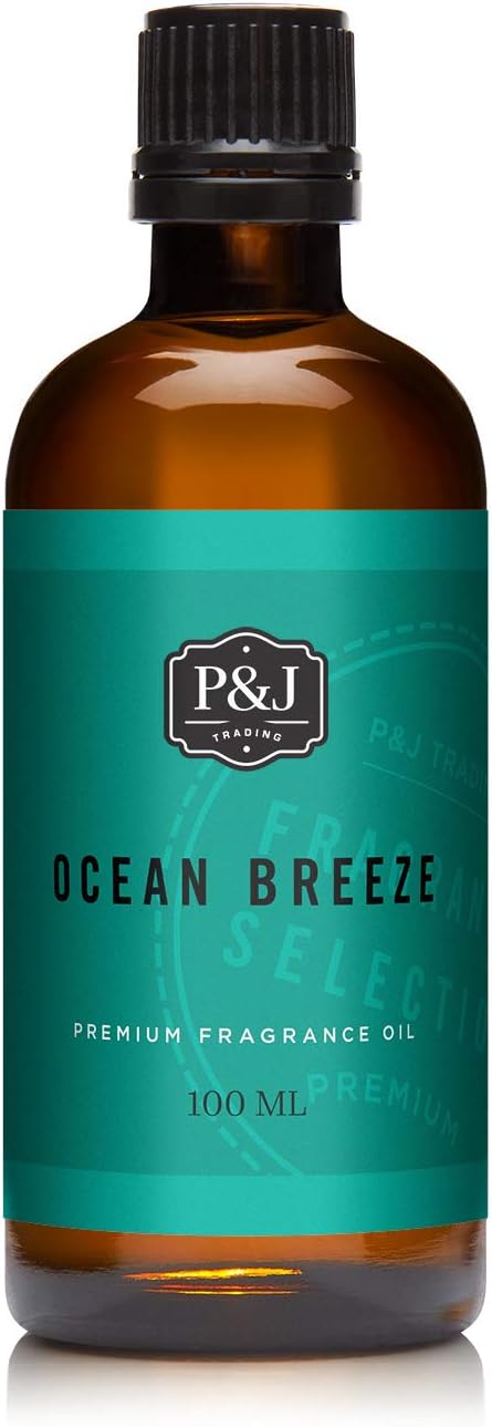 P&J Trading Fragrance Oil | Ocean Breeze Oil 100ml - Candle Scents for Candle Making, Freshie Scents, Soap Making Supplies, Diffuser Oil Scents