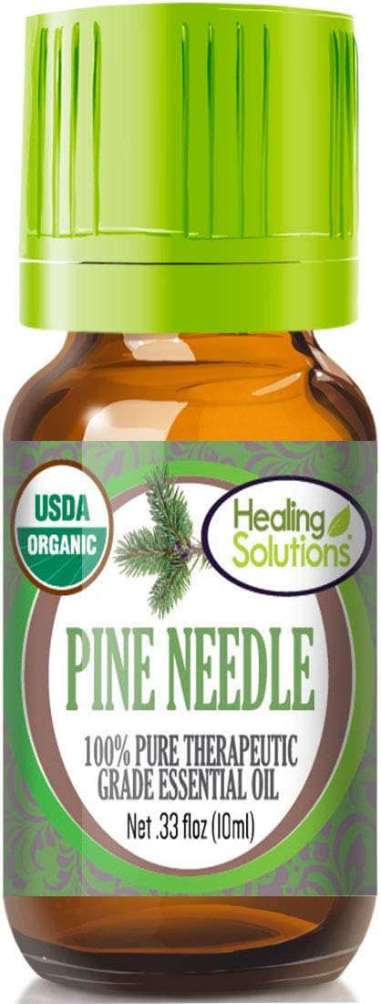 Healing Solutions Organic 10ml Oils - Pine Needle Essential Oil - 0.33 Fluid Ounces