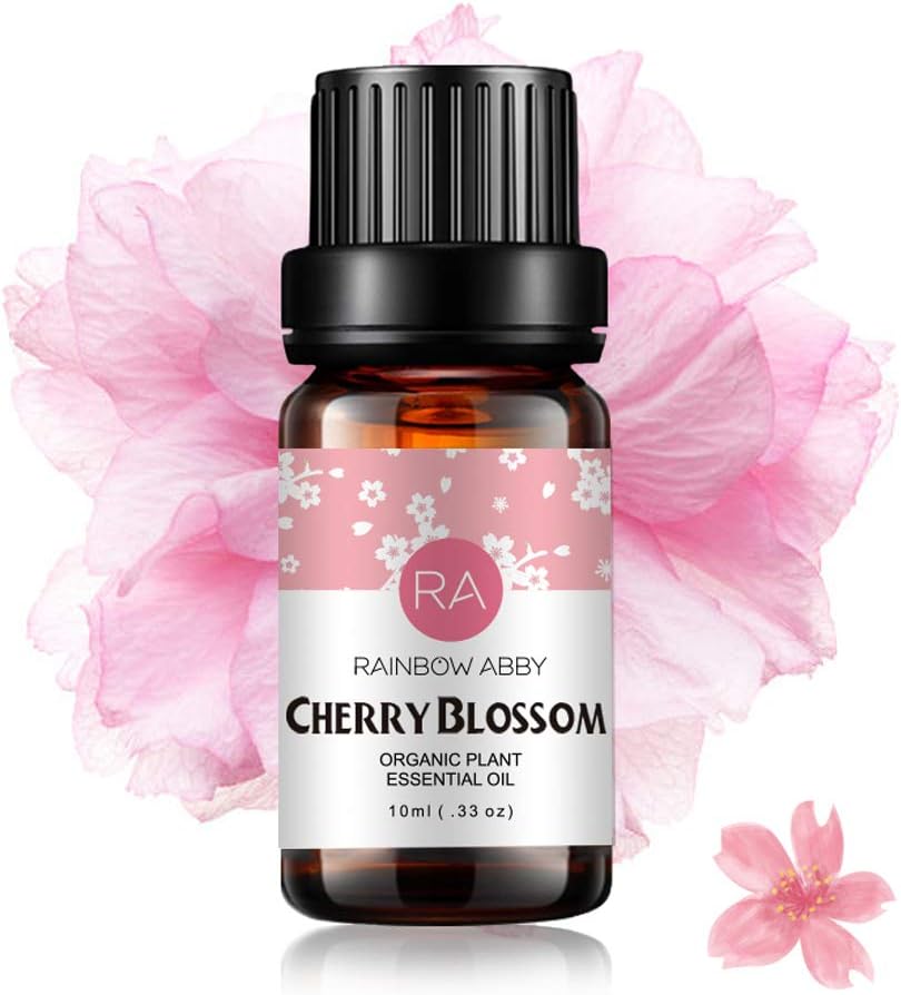 Cherry Blossom Essential Oil 100% Pure Oganic Plant Natrual Flower Essential Oil for Diffuser Message Skin Care - 10ML