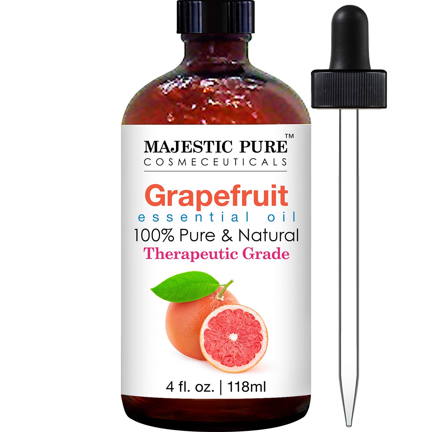 MAJESTIC PURE Grapefruit Essential Oil, Premium Grade, Pure and Natural Premium Quality Oil, 4 fl oz