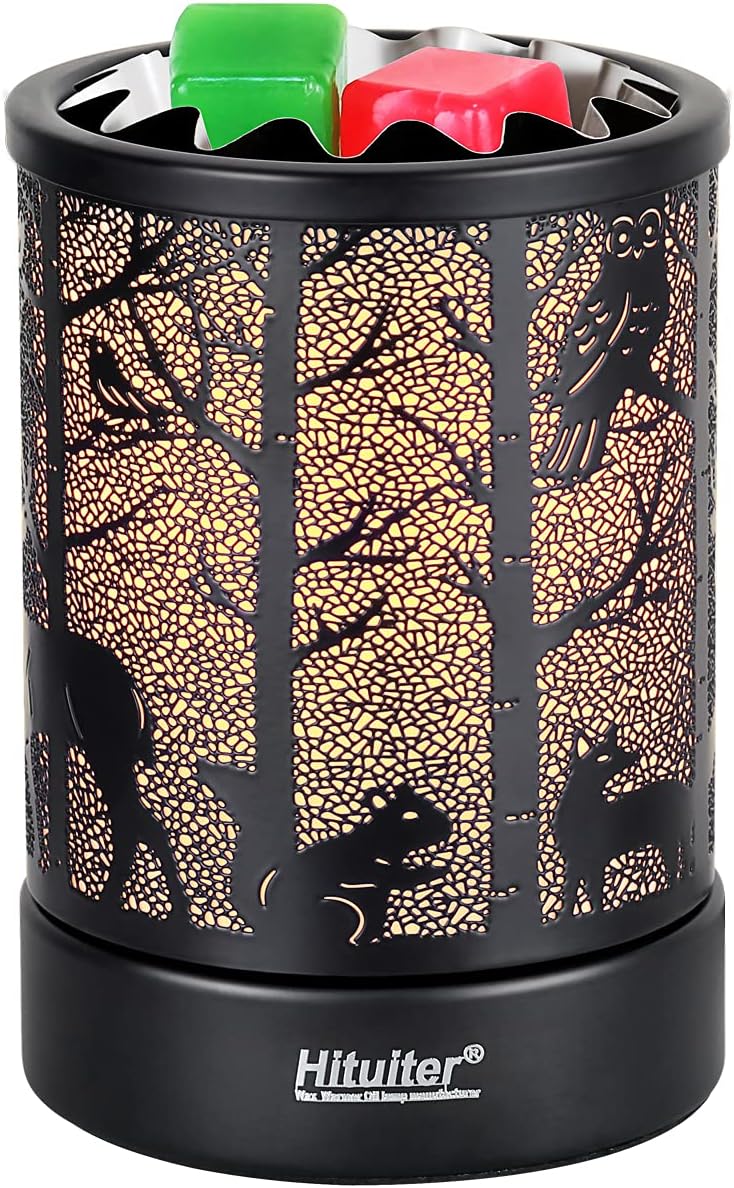 Electric Wax Melt Warmer Fragrance Warmer for Scented Wax Melts Classic t Design Home Accessories (Forest animals)