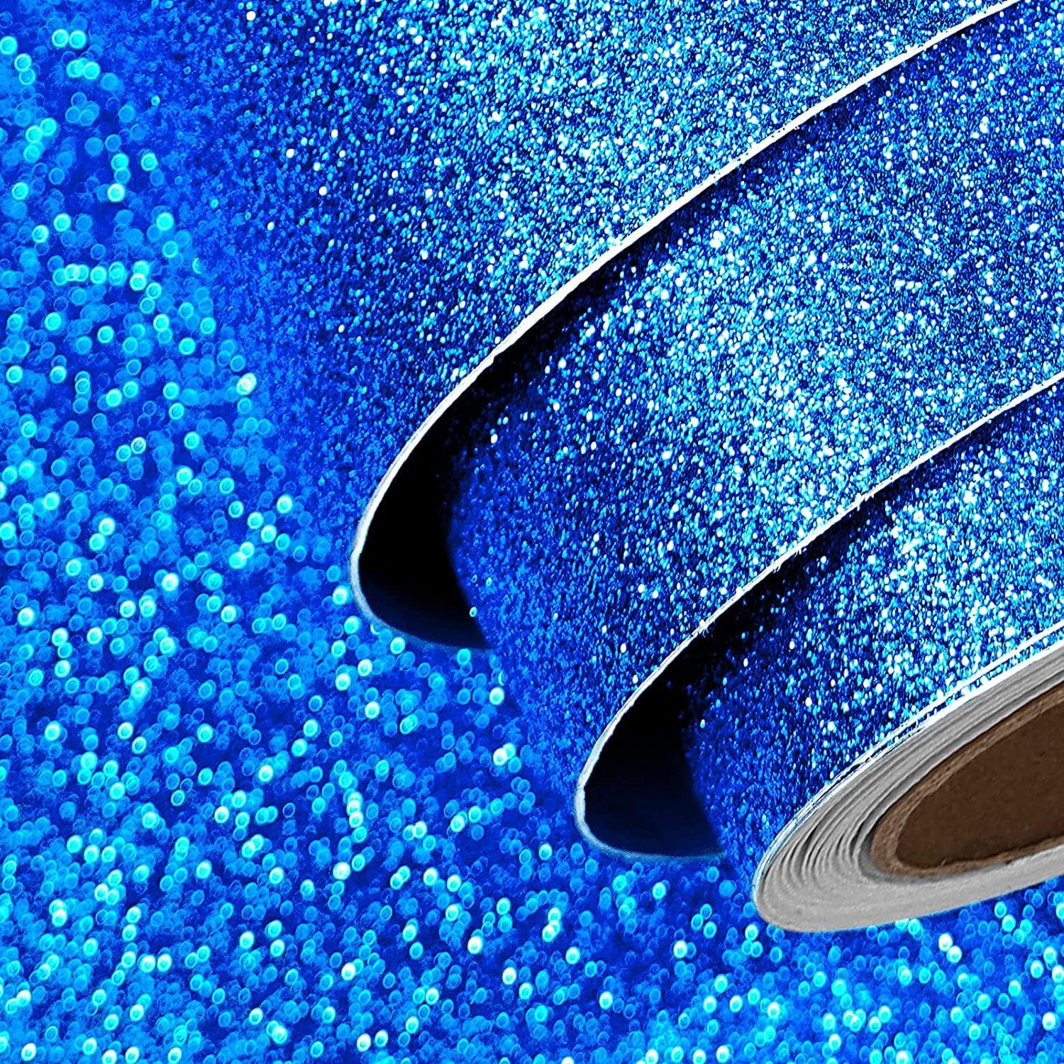 FunStick Royal Blue Glitter Cardstock 15.8x78.8 Blue Glitter Paper Self Adhesive Sparkly Blue Card Stock Paper for Cricut Craft Paper Glitter Cardstock Paper for Card Making Party Scrapbook Fabric