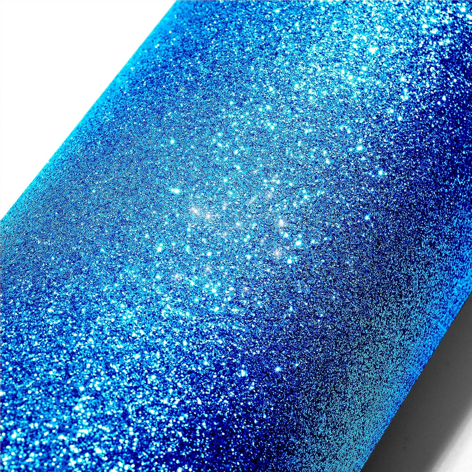 Stickyart 15.8x275.6 Glitter Wallpaper Peel and Stick Blue Wallpaper Decorative Self Adhesive Glitter Fabric Wallpaper Roll Glitter Contact Paper for Cabinets Drawers Removable Sparkle Wallpaper