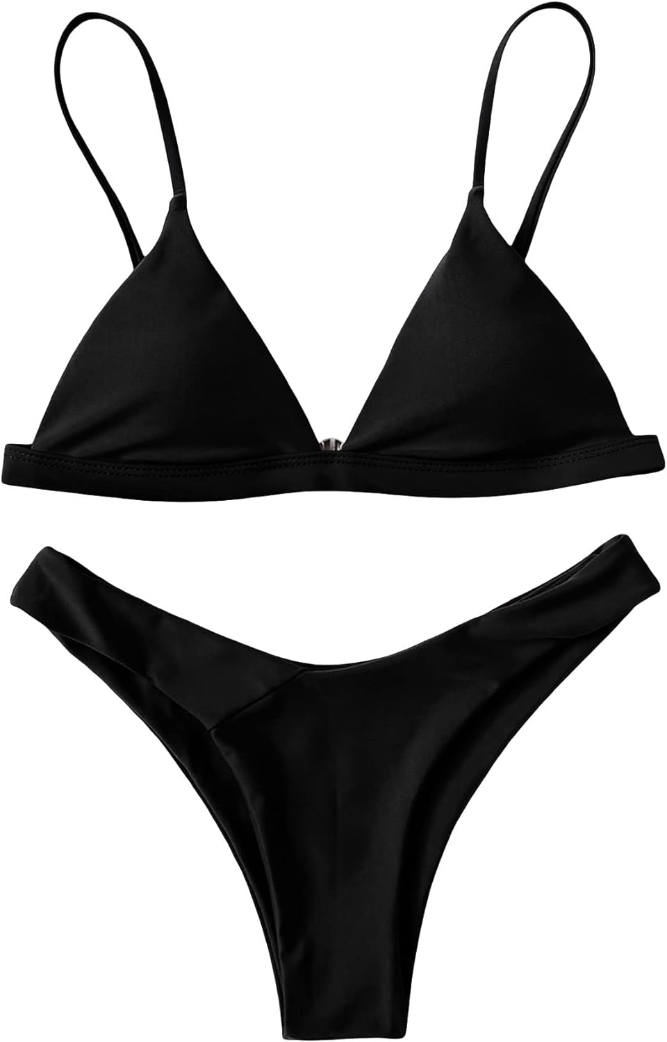 SOLY HUX Bikini Sets for Women Sexy Triangle High Cut Bikini Bathing Suits 2 Piece Swimsuit