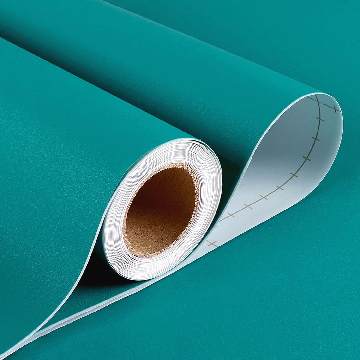 Stickyart Teal Green Wallpaper Peel and Stick Solid Wallpaper for Bedroom Accent Wall Solid Color Contact Paper Decorative Removable Self Adhesive Wallpaper for Bathroom Waterproof Modern 12x160