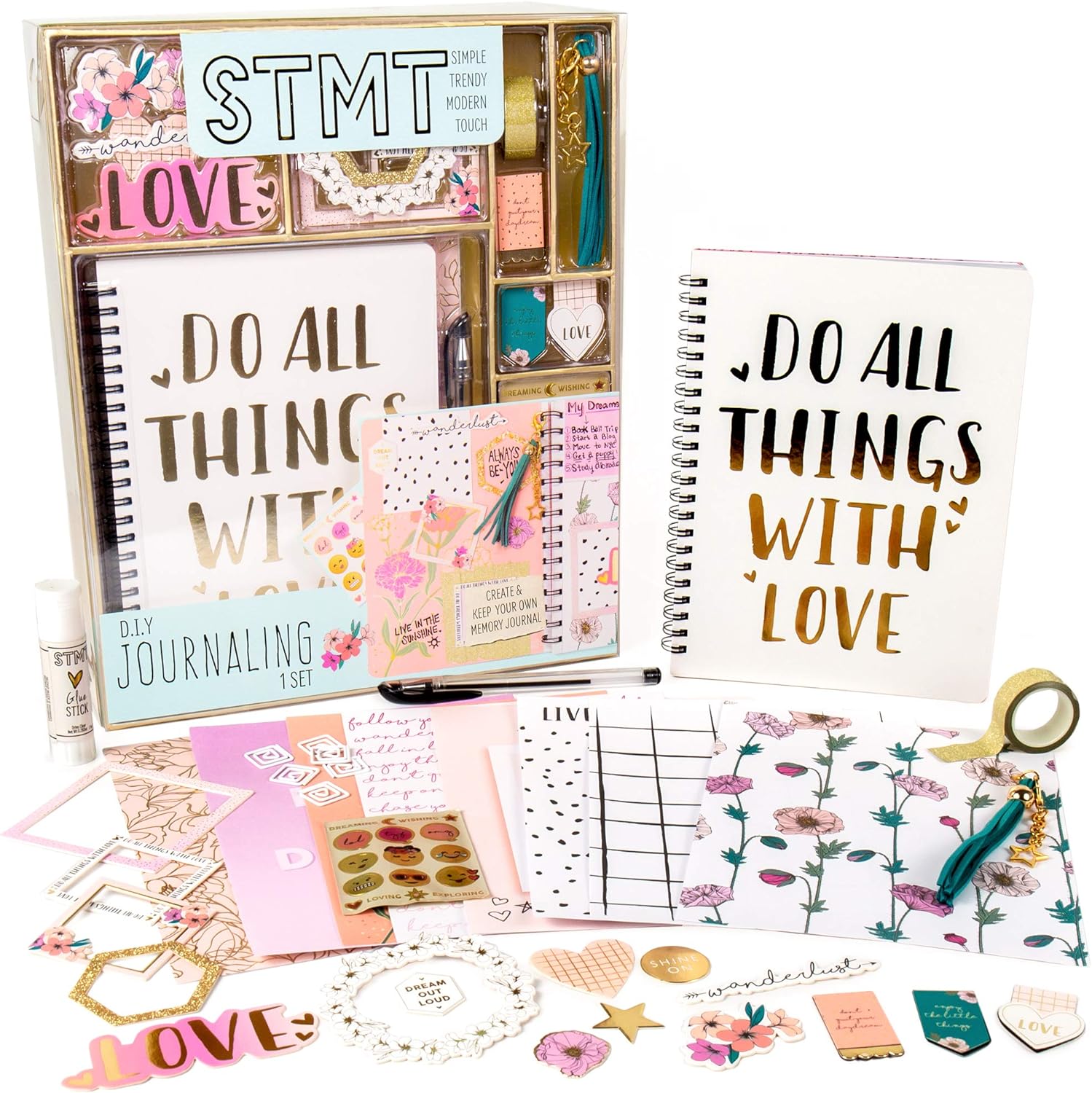 STMT D.I.Y. Do All Things With Love Journaling Set, Stationery Set, Bullet Journal Kit, Journaling Kit, Journals for Teen Girls, DIY Journal Set for Girls Ages - 8+