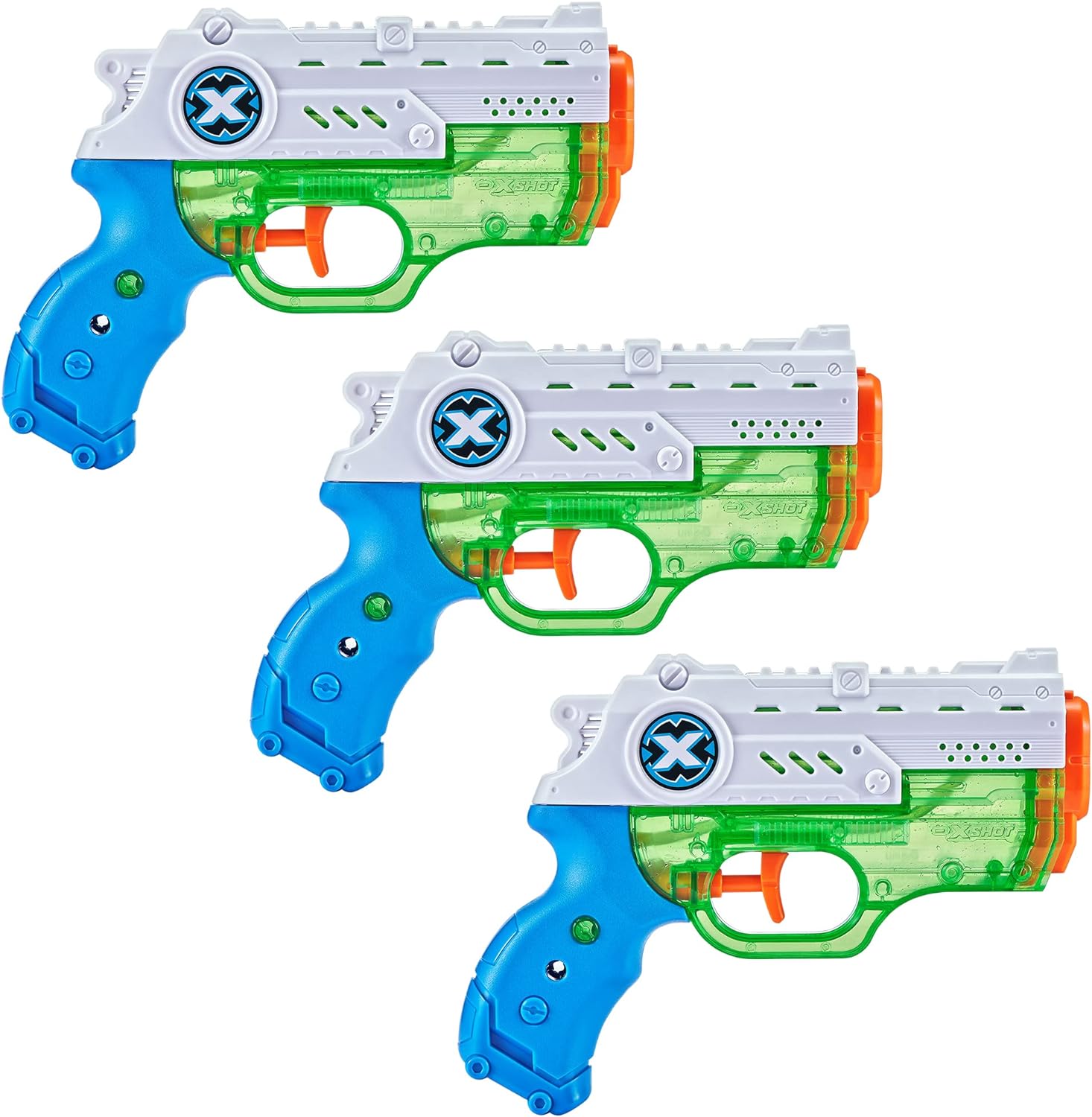 X-Shot Water Warfare Nano Fast Fill (3 Pack) by ZURU Watergun, X Shot Water Toys, 3 Pack, (Fills with Water in just 1 Second!)